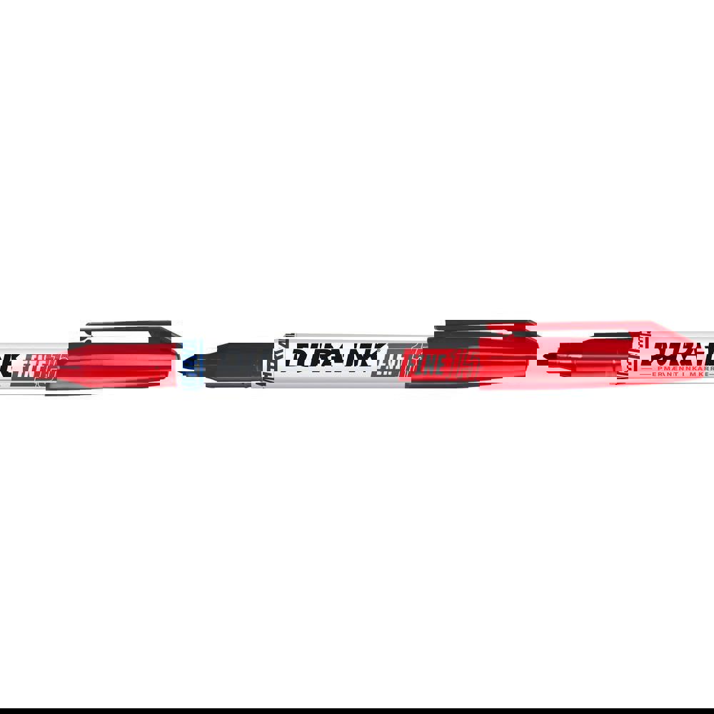 Permanent ink marker with fine bullet tip